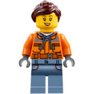 LEGO Femme - Orange Construction Veste Minifigurine