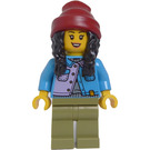 LEGO Vrouw met Beanie Hoed Minifiguur