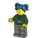 LEGO Woman avec Bleu Cheveux Figurine