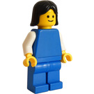 LEGO Kvinna med Blå Utstyrsel Minifigur