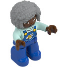 LEGO Woman with Blue Overalls with Bee Duplo Figure