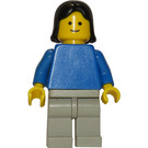 LEGO Žena s Modrá Horní Minifigurka