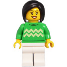 LEGO Donna con Verde brillante Maglione Minifigure