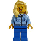 LEGO Woman with Bright Light Yellow Hair  Minifigure