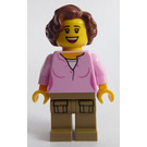 LEGO Woman with Bright Pink Shirt Minifigure