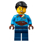 LEGO Woman with Dark Azure Jacket Minifigure