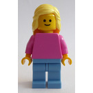 LEGO Woman with Dark Pink Shirt Minifigure