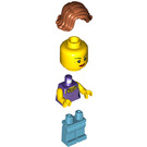 LEGO Vrouw met Dark Paars Top Minifiguur