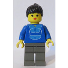 LEGO Kobieta z Jogging Garnitur I Czarny KońNarty ogon Minifigurka