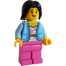 LEGO Woman with Light Blue Jacket Minifigure