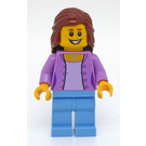 LEGO Woman met Medium Lavender Jacket minifigure