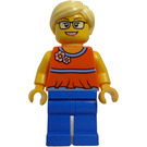 LEGO Woman mit Orange Halter oben Minifigur