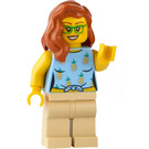 LEGO Woman with Pineapple Top and Tan Legs Minifigure
