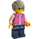 LEGO Frau mit Rosa Weste Minifigur