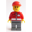LEGO Woman mit rot Jacket Minifigur