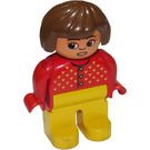 LEGO Woman with Red Top Duplo Figure