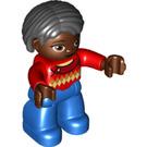 LEGO Woman with Red Top Duplo Figure