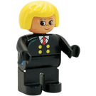 LEGO Kvinna med Gul Hår Duplo figur