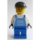 LEGO Worker in Striped Overalls Minifigure