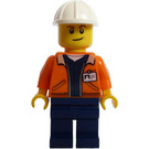 LEGO Worker med Nametag Minifigur