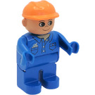 LEGO Worker avec Orange Construction Chapeau  Duplo Figure