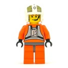 LEGO Y-Vleugel Piloot met Oranje Jumpsuit met Geel Hoofd en Dark Stone Grijs Heupen Minifiguur