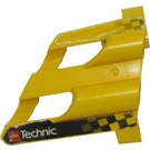 LEGO Yellow 3D Panel 1 with Lego Logo and 'Technic' Sticker (32190)