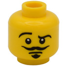 LEGO Yellow Actor Head (Safety Stud) (3626 / 10774)