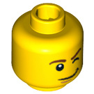 LEGO Yellow Agile Archer Head (Safety Stud) (3626 / 11979)