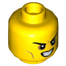 LEGO Yellow Air Base Male Prisoner Minifigure Head (Recessed Solid Stud) (3626 / 43229)