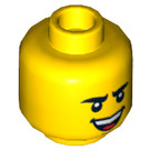 LEGO Yellow Alien Conquest Head (Recessed Solid Stud) (3626 / 96427)