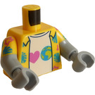 LEGO Gelb Alien Torso mit Hawaiian Hemd (973)