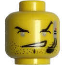LEGO Yellow  Alpha Team Head (Safety Stud) (3626)