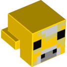 LEGO Gelb Tier Kopf mit Moobloom Gesicht (26160 / 76993)