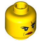 LEGO Yellow Ann Lee Head (Safety Stud) (10588 / 15251)