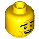 LEGO Jaune Apocalypseburg Abe Minifigure Diriger (Goujon solide encastré) (3626 / 50027)