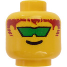 LEGO Yellow Aquanaut 2 Head (Safety Stud) (3626)