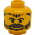 LEGO Yellow Aquashark Head (Safety Stud) (3626)