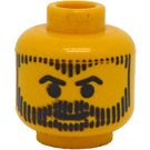 LEGO Geel Aquashark Hoofd (Veiligheids Stud) (3626)