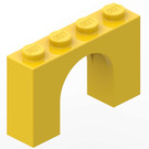 LEGO Žlutá Klenba 1 x 4 x 2 (6182)