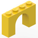 LEGO Gelb Bogen 1 x 4 x 2 (6182)