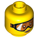 LEGO Yellow Arctic Explorer, Female Minifigure Head (Recessed Solid Stud) (17508 / 18355)