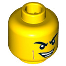 LEGO Yellow Ash - Master of Smoke Minifigure Head (Recessed Solid Stud) (3626 / 31949)