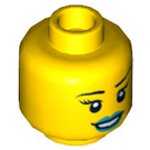 LEGO Geel Ashlee Starstrider Hoofd (Verzonken Solid Stud) (3626 / 13313)