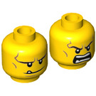 LEGO Yellow Axl Minifigure Head (Recessed Solid Stud) (3626 / 36418)