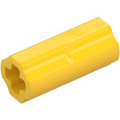 LEGO Geel As Connector (Glad met  'x'-vormig gat) (59443)