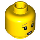 LEGO Amarillo Babysitter Minifigura Cabeza (Espiga sólida hueca) (3626 / 27977)