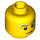 LEGO Yellow Bagpiper Head (Safety Stud) (3626 / 10016)