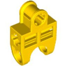 LEGO Yellow Ball Connector with Perpendicular Axleholes and Vents and Side Slots (32174)