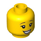 LEGO Gelb Ballerina Minifigure Kopf (Einbau-Vollbolzen) (3626 / 24643)
